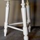 Painted solid turned wooden tripod