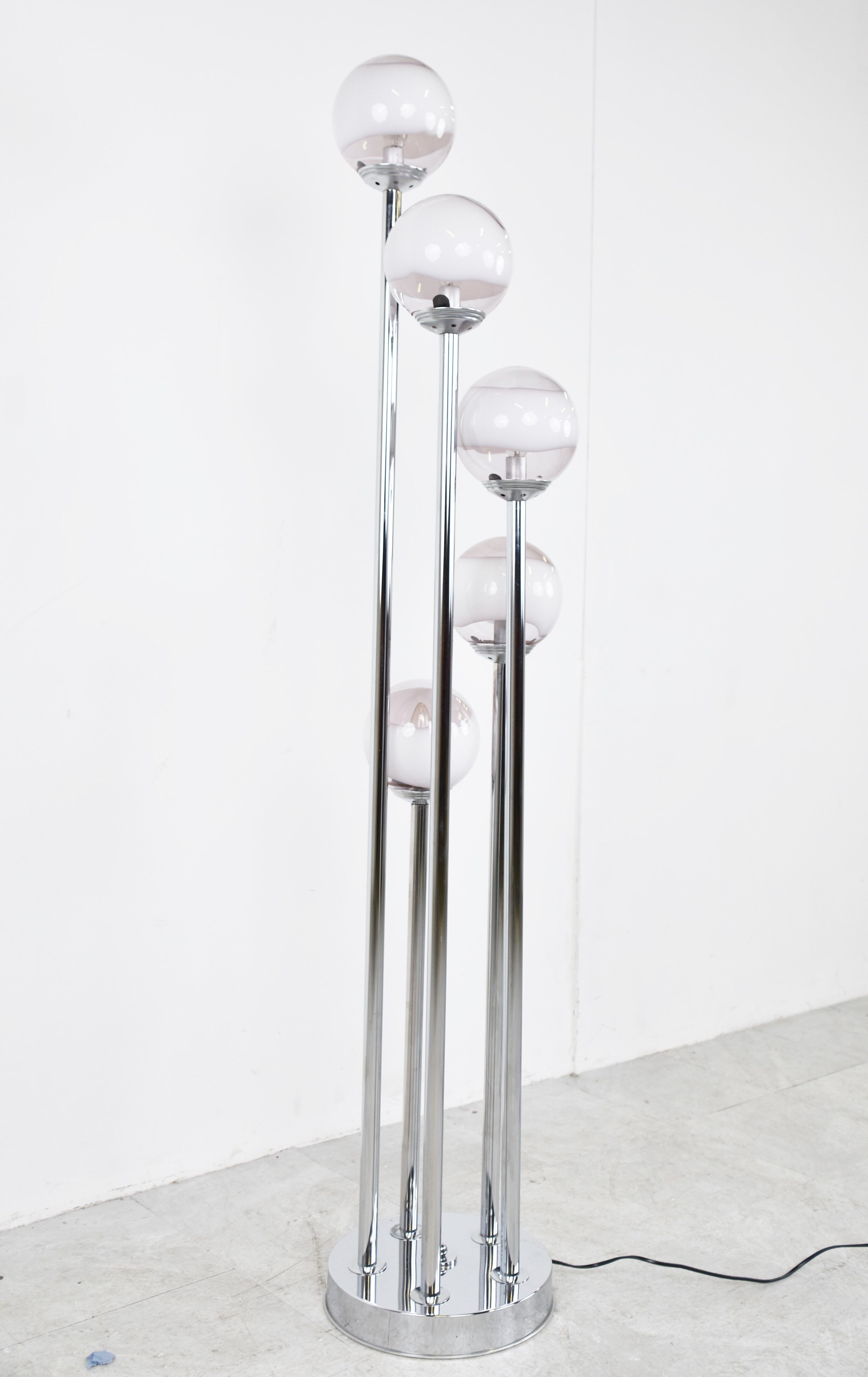 Vintage murano glass floor lamp, 1970s