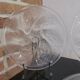 6 embossed glass oyster plates, 1970s Arcoroc France