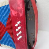 Children's accordion brand e:yuirc , marbled red color