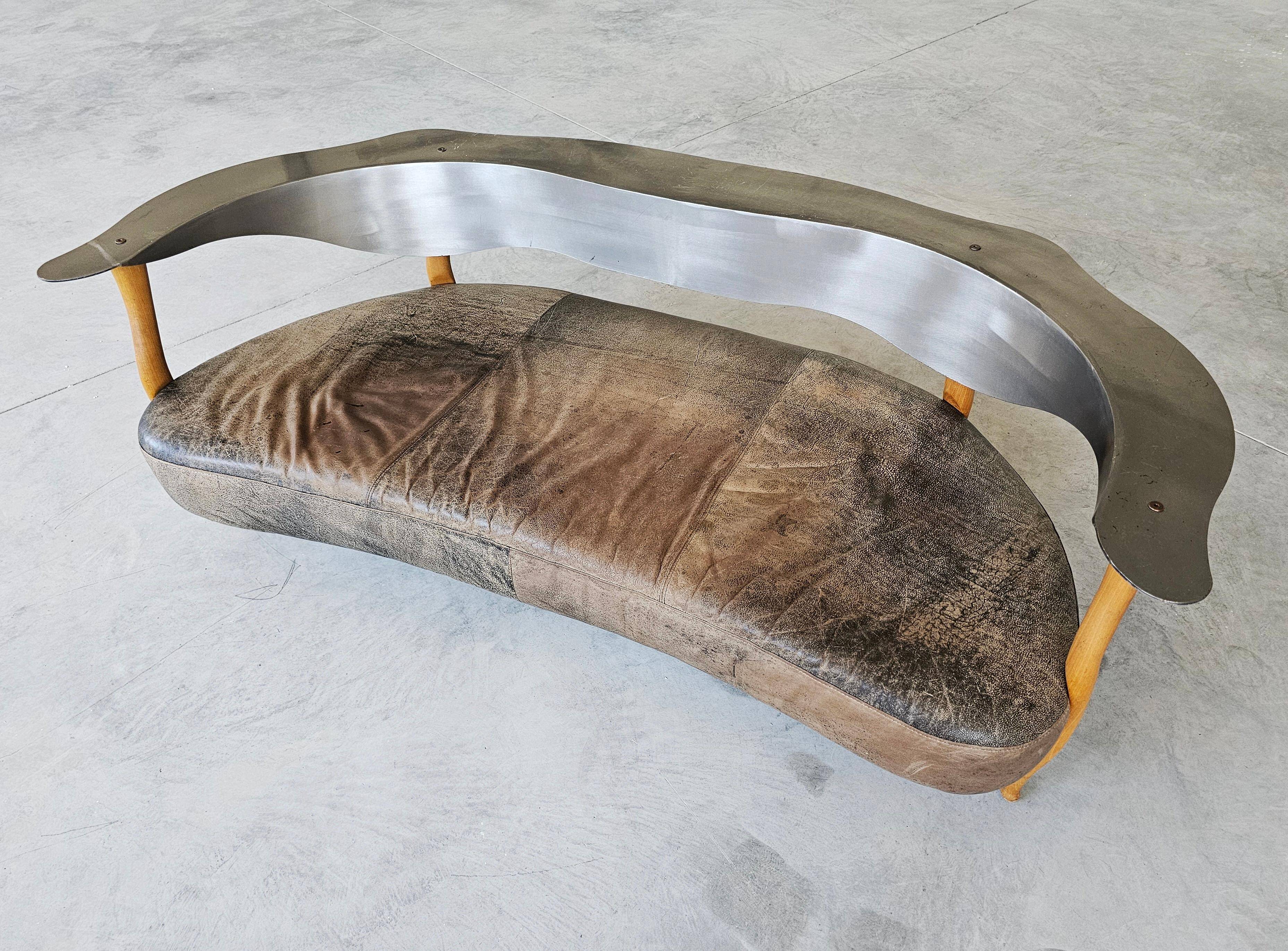 Postmodern sculptural three-seater canapé "Fantasy Island" Kurt Bayer