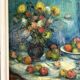 Large mid-century  still-life painting 1962