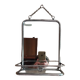 Barber mirror with shelf