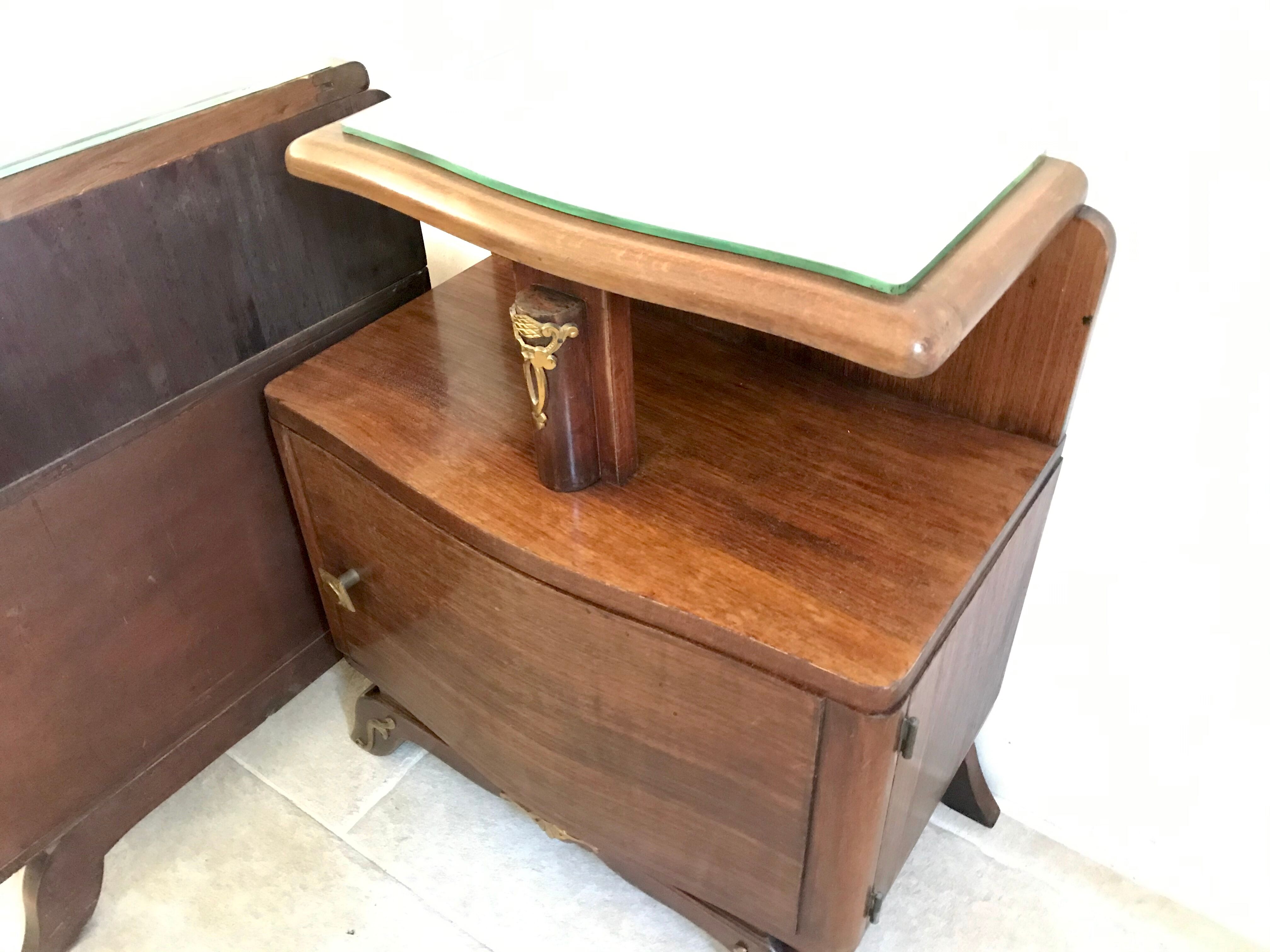Art deco bedside pair