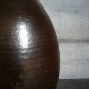 Bouteille grès noir Jean Dubost, années 70