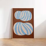 Abstract stripes giclee print, 50x70cm