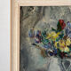 Autumn bouquet, oil on panel signed