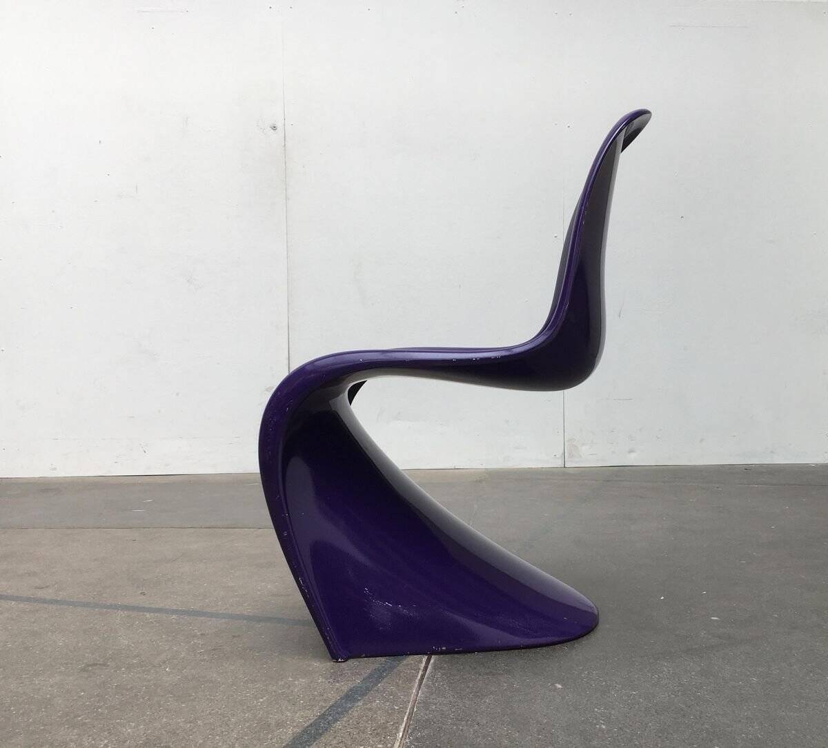 Mid-century Panton side chair set by Verner Panton for Herman Miller, 1960s.