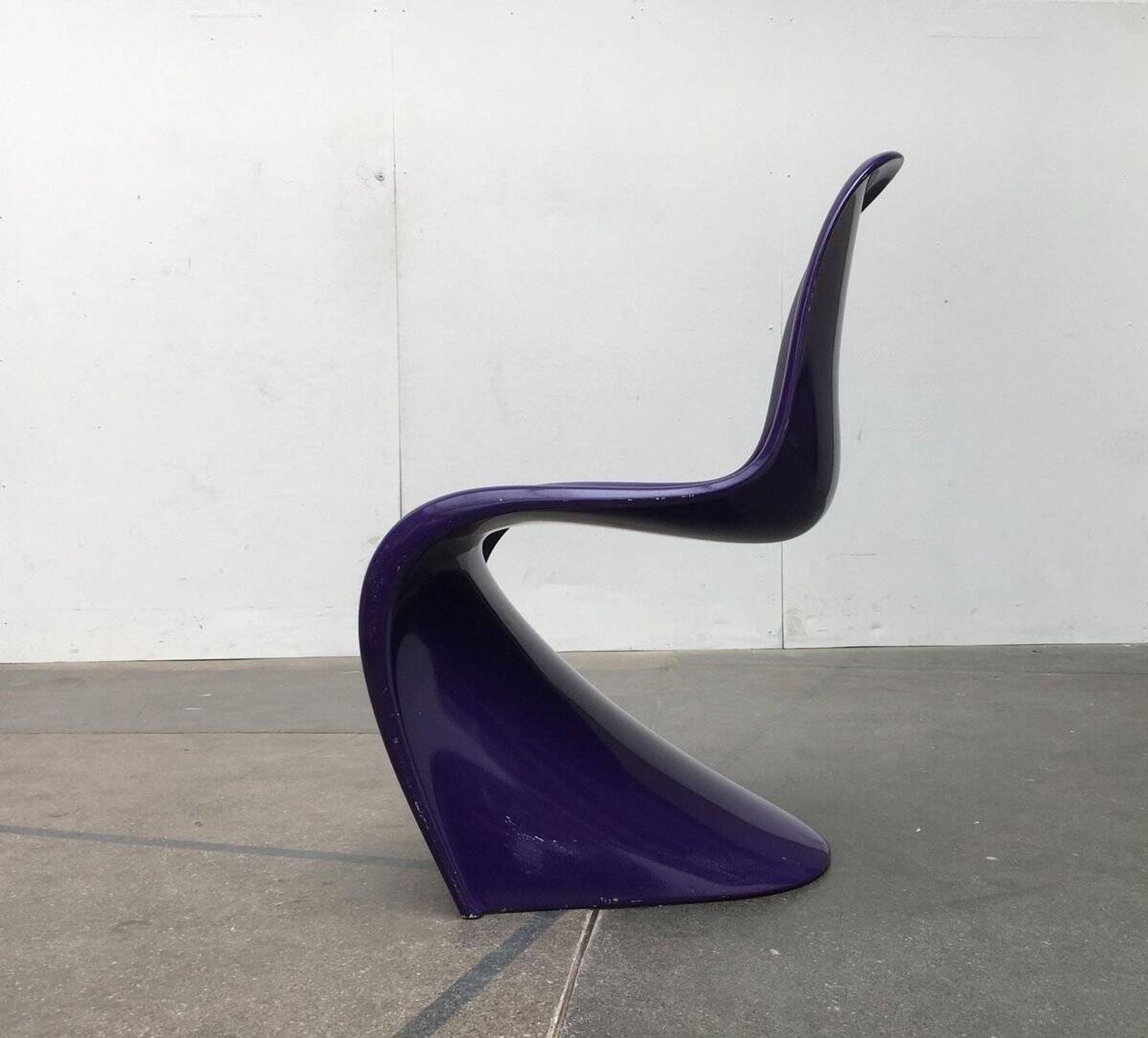 Mid-century Panton side chair set by Verner Panton for Herman Miller, 1960s.