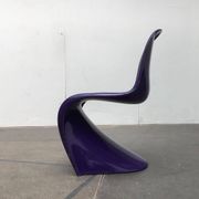Mid-century Panton side chair set by Verner Panton for Herman Miller, 1960s.