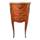 Louis XV style curved bedside table in marquetry