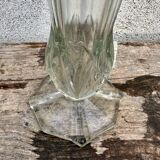 Antique tulip vase in moulded glass