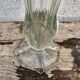 Antique tulip vase in moulded glass