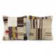 Set of 2 vintage kilim cushion covers 51x51 cm