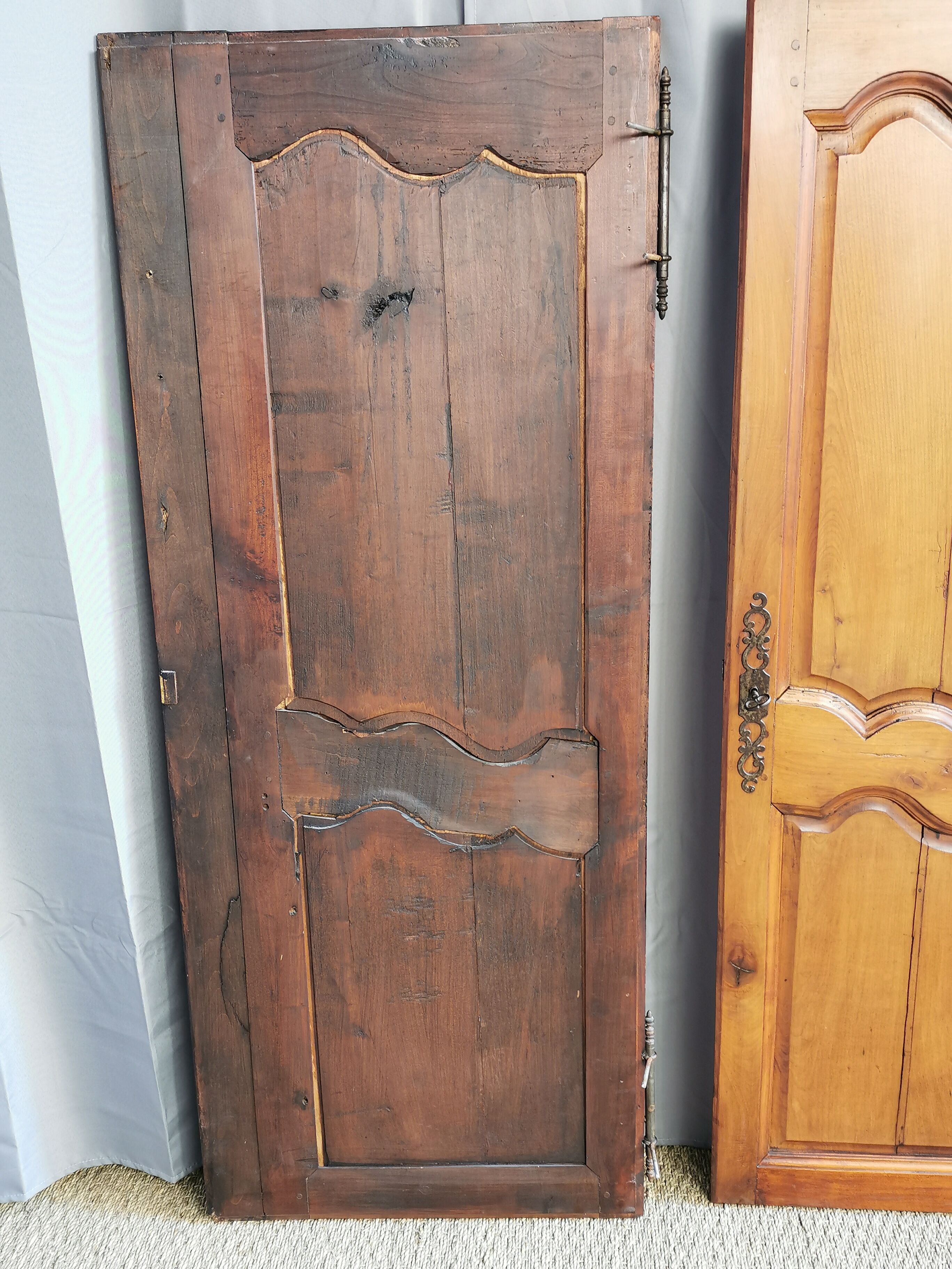 Paire de portes d'armoire ancienne XlXème