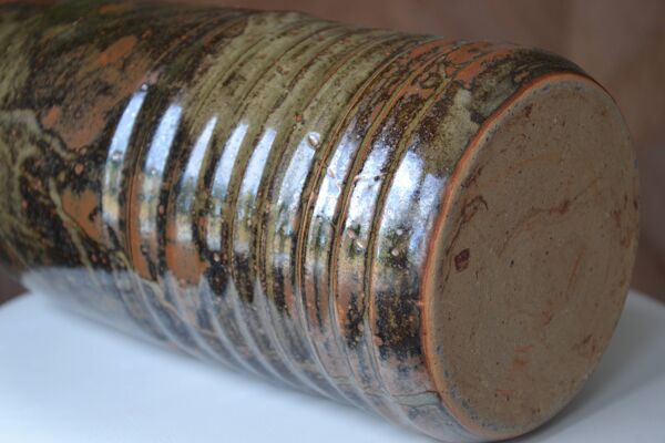 Grand vase en grès ''les cyclades'' Anduze de Roland Zobel