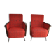 Bauhaus Style Steel & Wood Club Chairs, 1940s, Set of 2