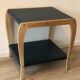 Art Deco trolley 50s wood and petrol blue