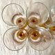 Vintage champagne flutes