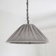 Suspension en lin et coton plissé "Malala" fines rayures classic grey