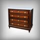 Rosewood and rosewood marquetry commode, Louis XVI style – late 19th century