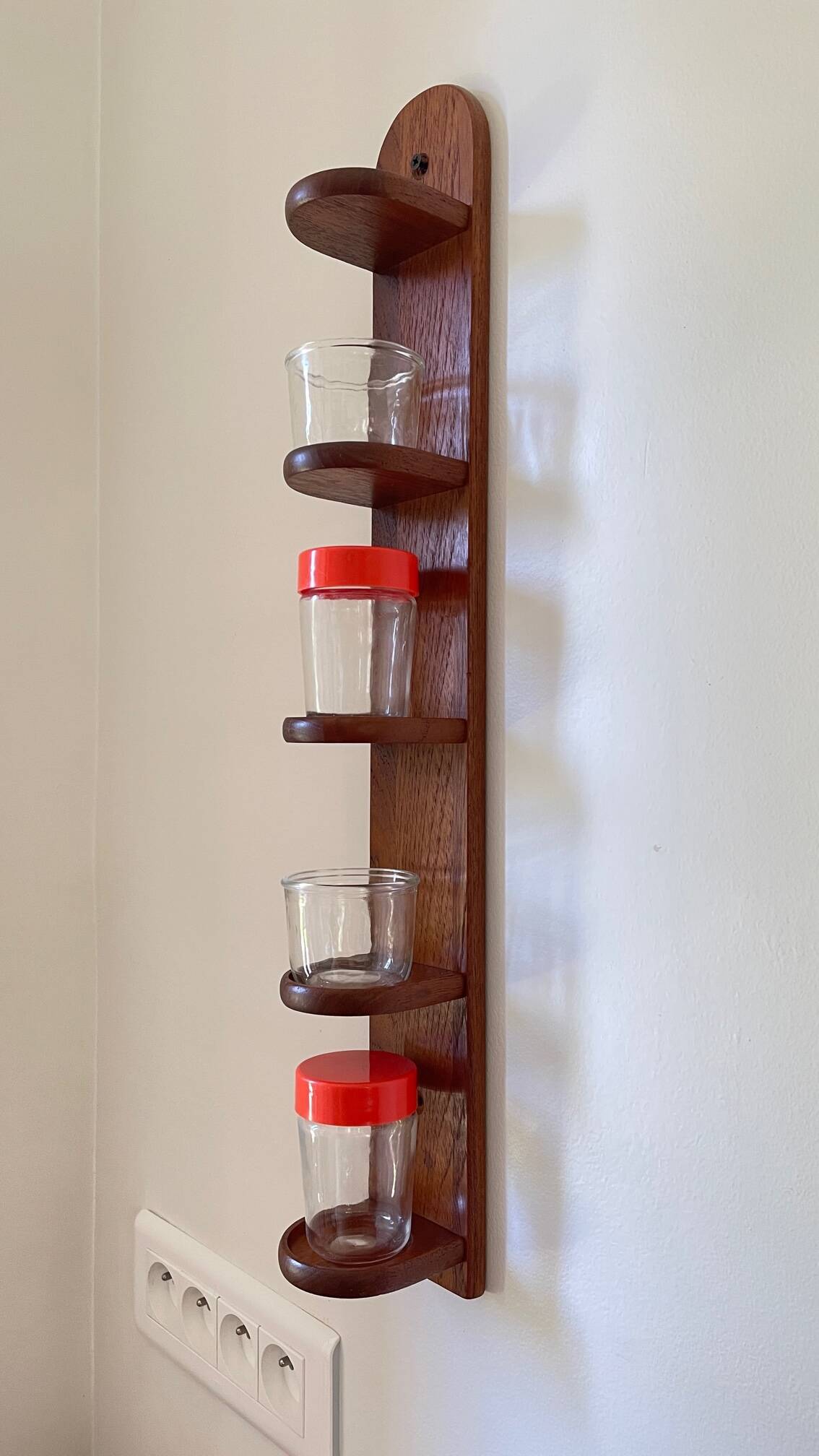Scandinavian teak shelf by digsmed 1964 - denmark