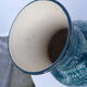 Vase in ceramic emailed green Vallauris vintage 1960