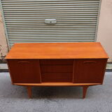 Sideboard of the 1960s teak doors sliding