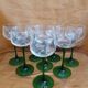8 Alsatian white wine glasses