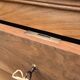 Louis-Philippe chest of drawers in solid walnut