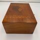 Writing Casket Box in Walnut with Inlays, England, Late 19th Century