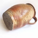 Large stoneware pot with handle