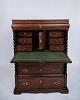 Secretary – Polished oak – Green felt cloth & brass handles – 4 drawers – 1820s