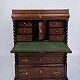 Secretary – Polished oak – Green felt cloth & brass handles – 4 drawers – 1820s