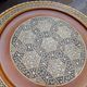 Egyptian tray solid wood marquetry inlaid with mother-of-pearl