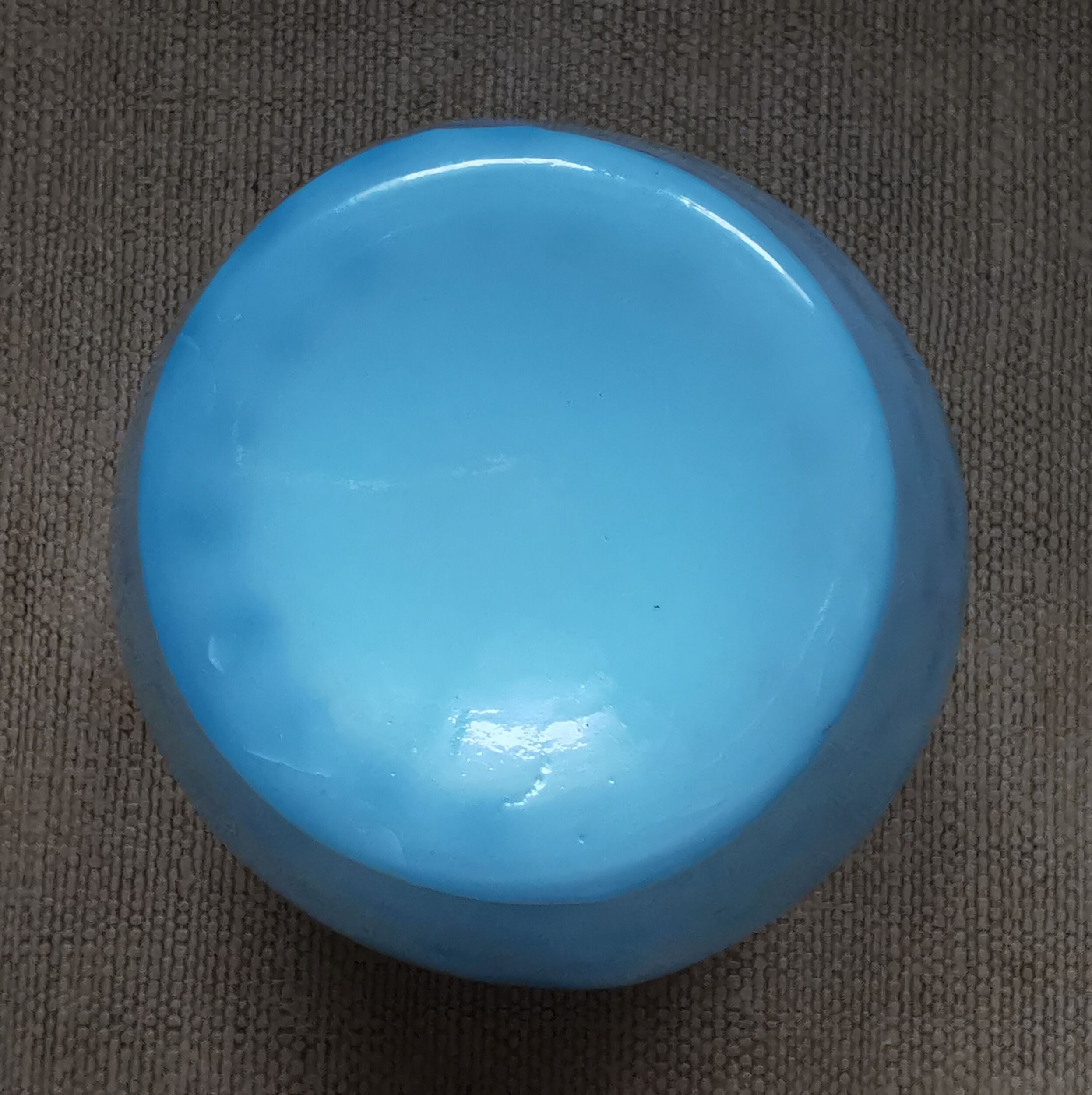 Vintage turquoise glass vase