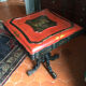 Lacquer coffee table with Asian decoration era Napoleon III
