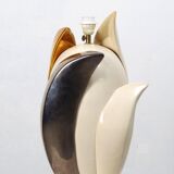 Floral vintage desk lamp by Francis Brown