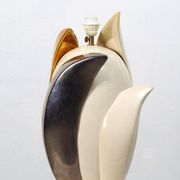 Lampe de bureau vintage florale par Francois Chatain