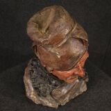 Italian terracotta sculpture of a fisherman from the 20th century