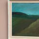 Huile sur toile originale suédoise – "Paysage" par Dina Mortensen – Signé DM – Vintage et encadré – 53 × 45,5 cm (20,9" × 17,9")