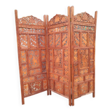 3-panel solid wood screen