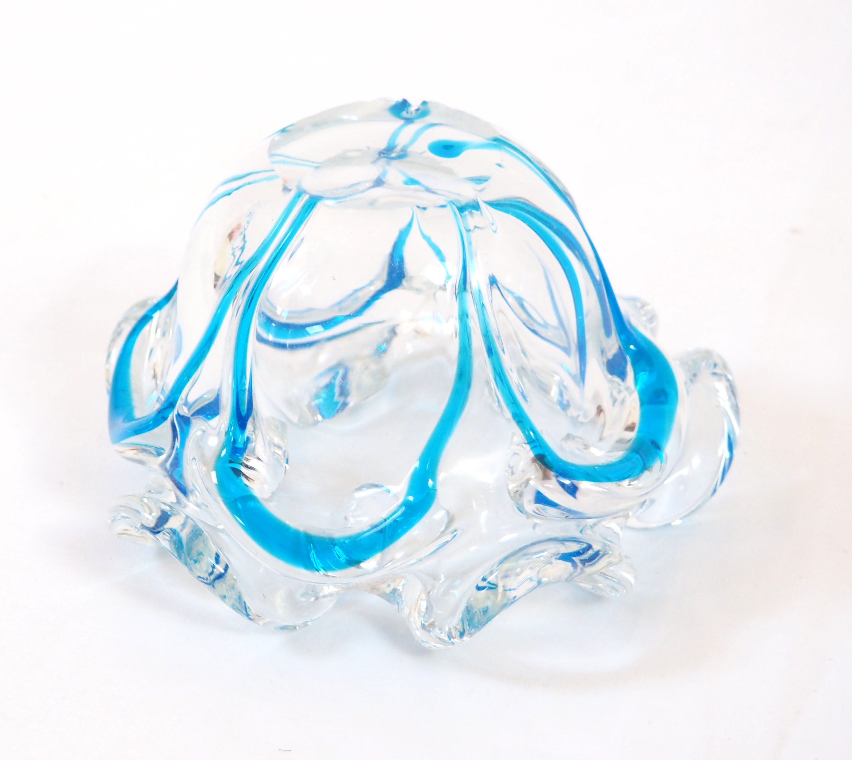 50s crystal ashtray