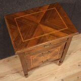 Inlaid bedside table in Louis XVI style