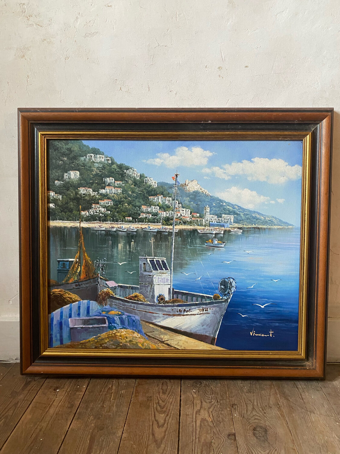 Painting of a boat by Vincent