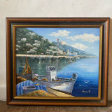 Painting of a boat by Vincent