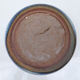 Flat ceramic vase by Nadia and Alain Pinel