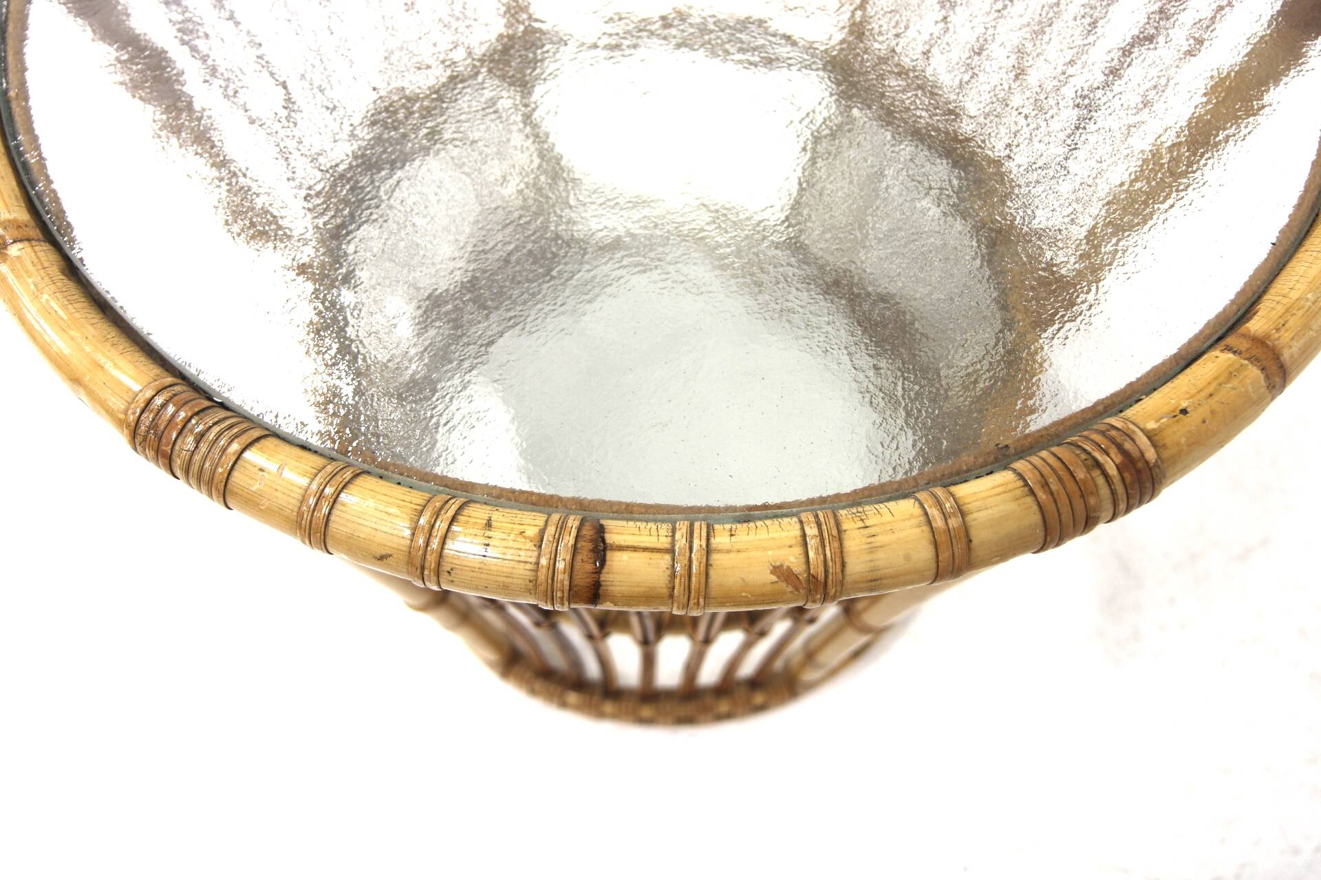 Scandinavian rattan coffee table, Sweden, 1970