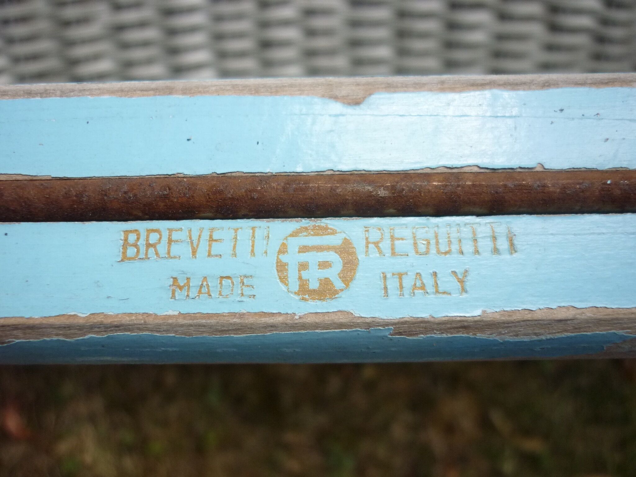 Folding beach chair Reguitti Ninfea for Gio Ponti 1958