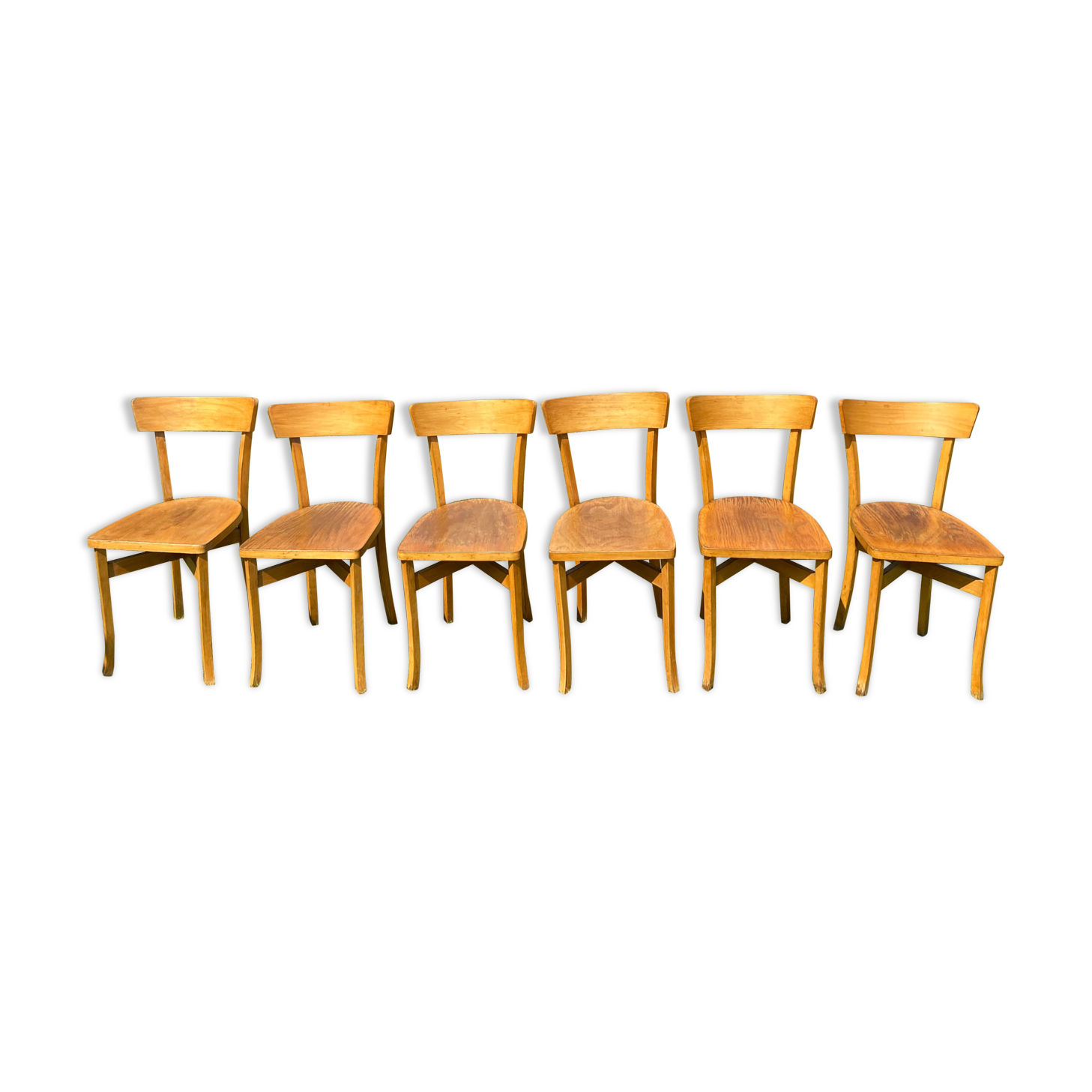Series of 6 bistro chairs